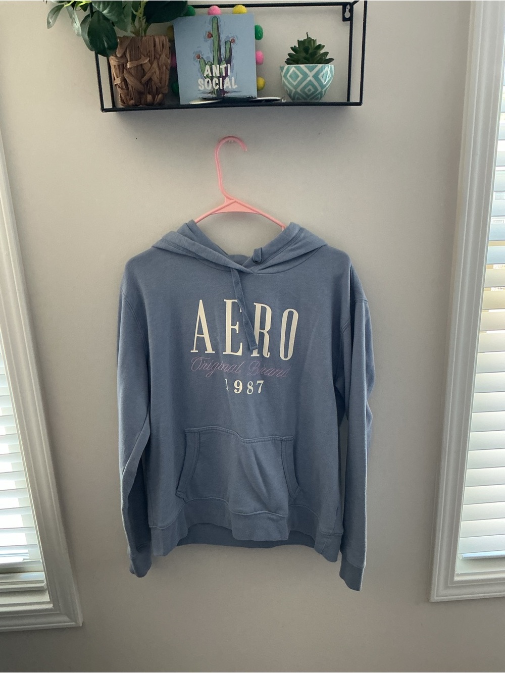 AERO 1987 Blue Graphic Hoodie and Sweat Pants